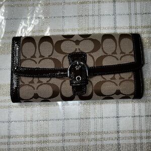 Coach Brown Signature Wallet